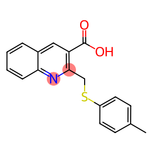 2-{[(4-methylphenyl)sulfanyl]methyl}-3-quinolinecarboxylic acid