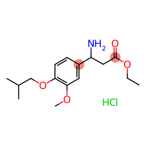 ethyl 3-amino-3-(4-isobutoxy-3-methoxyphenyl)propanoate hydrochloride