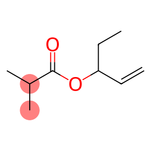 2-Methylpropanoic acid 1-ethyl-2-propen-1-yl ester