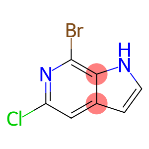 1H-PYRROLO[2,3-C]PYRIDINE, 7-BROMO-5-CHLORO-
