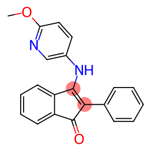 3-((6-METHOXY(3-PYRIDYL))AMINO)-2-PHENYLINDEN-1-ONE