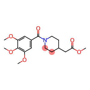 4-piperidineacetic acid, 1-(3,4,5-trimethoxybenzoyl)-, met