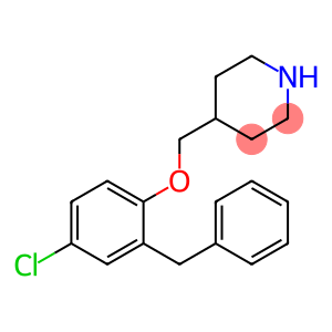 2-BENZYL-4-CHLOROPHENYL 4-PIPERIDINYLMETHYL ETHER