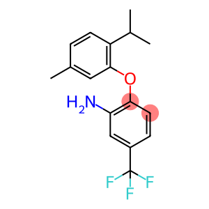[2-(2-异丙基-5-甲基苯氧基)-5-(三氟甲基)苯基]胺硫酸盐(盐)