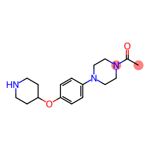 1-[4-(4-piperidin-4-yloxyphenyl)piperazin-1-yl]ethanone