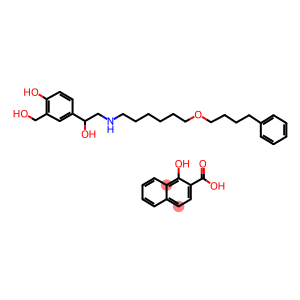 Salmeterol, 1-Hydroxy-2-naphthoate
