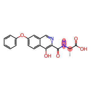 L-Alanine,  N-[(4-hydroxy-7-phenoxy-3-isoquinolinyl)carbonyl]-