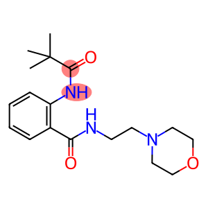 2-[(2,2-dimethylpropanoyl)amino]-N-[2-(4-morpholinyl)ethyl]benzamide