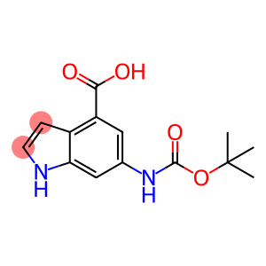 6-(叔丁氧羰基氨基)-1H吲哚-4-甲酸