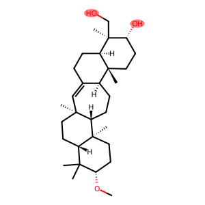 3β-Methoxy-C(14a)-homo-27-norgammacer-14-ene-21β,29-diol