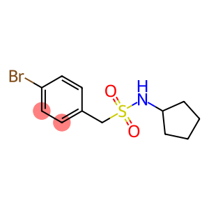 1-(4-bromophenyl)-N-cyclopentylmethanesulfonamide