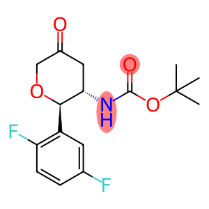 tert-butyl [(2R,3S)-2-(2,5-difluorophenyl)-5-oxotetrahydro-2H-pvran-3 yl]carbaMate
