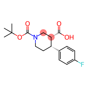 (+)-(3R,4R)-4-(4-fluoro-phenyl)-piperidine-1,3-dicarboxylic acid 1-tert-butyl ester
