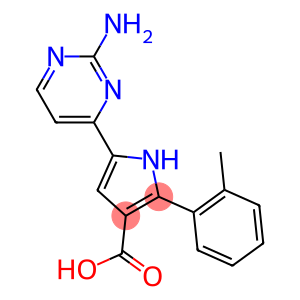 1H-Pyrrole-3-carboxylic  acid,  5-(2-amino-4-pyrimidinyl)-2-(2-methylphenyl)-