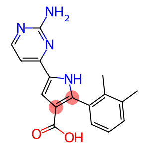 5-(2-aminopyrimidin-4-yl)-2-(2,3-dimethylphenyl)-1H-pyrrole-3-carboxylic acid