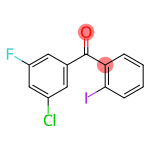 3-CHLORO-5-FLUORO-2'-IODOBENZOPHENONE