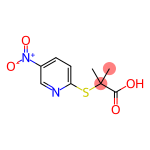 2-methyl-2-[(5-nitro-2-pyridinyl)sulfanyl]propanoic acid