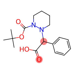 2-Phenyl-2-(tetrahydro-2H-pyridazin-1-yl)acetic acid, N2-BOC protected