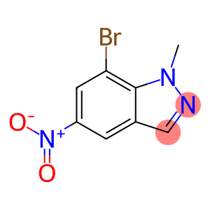 1H-Indazole, 7-broMo-1-Methyl-5-nitro-