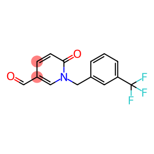 6-oxo-1-[[3-(trifluoromethyl)phenyl]methyl]pyridine-3-carbaldehyde