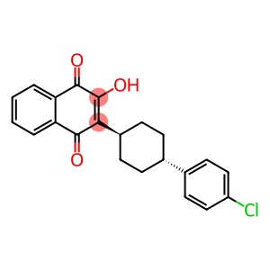 2-(trans-4-(4-chlorophenyl)cyclohexyl)-3-hydroxy-1,4-naphthoquinone