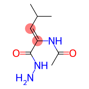 2-Pentenoic  acid,  2-(acetylamino)-4-methyl-,  hydrazide