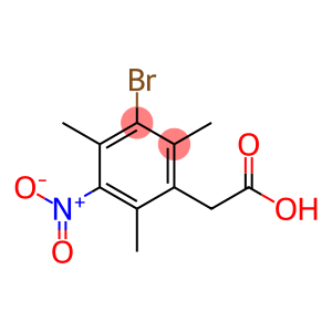 3-Brom-5-nitro-mesitylessigsaeure