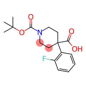 N-BOC-4-(O-FLUOROPHENYL)-4-PIPERIDINECARBOXYLIC ACID