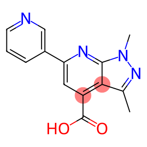 1,3-Dimethyl-6-(3-pyridyl)pyrazolo[3,4-b]pyridine-4-carboxylic acid