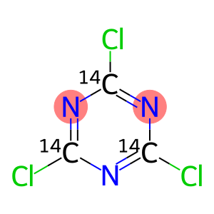 2,4,6-TRICHLORO-1,3,5-TRIAZINE, [14C(U)]