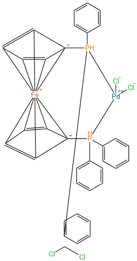 1,1-双(二苯基磷)二茂铁氯化钯二氯甲烷络合物
