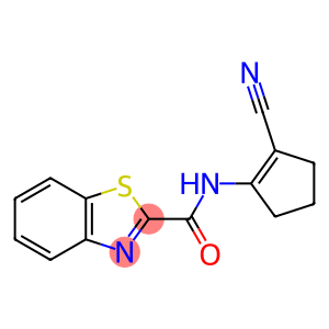 2-Benzothiazolecarboxamide, N-(2-cyano-1-cyclopenten-1-yl)-