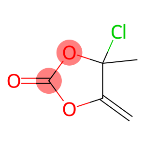 4-chloro-4-methyl-5-methylene-1,3-dioxolan-2- one-NMR
