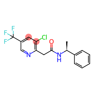 2-[3-chloro-5-(trifluoromethyl)pyridin-2-yl]-N-[(1S)-1-phenylethyl]acetamide