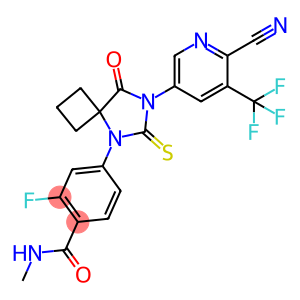 4-[7-[6-氰基-5-(三氟甲基)吡啶-3-基]-8-氧代-6-硫代-5,7-二氮杂螺[3.4]辛-5-基]-2-氟-N-甲基苯甲酰