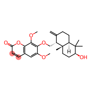 7-[[(1R,4aα)-Decahydro-6β-hydroxy-5,5,8aβ-trimethyl-2-methylenenaphthalen-1α-yl]methoxy]-6,8-dimethoxy-2H-1-benzopyran-2-one