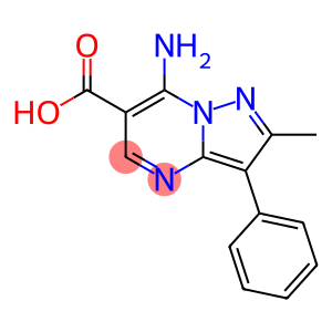 7-Amino-2-methyl-3-phenylpyrazolo-[1,5-a]pyrimidine-6-carboxylic acid