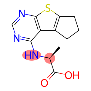 N-(6,7-dihydro-5H-cyclopenta[4,5]thieno[2,3-d]pyrimidin-4-yl)-L-alanine