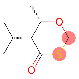 1,3-Oxathian-4-one,6-methyl-5-(1-methylethyl)-,cis-(9CI)