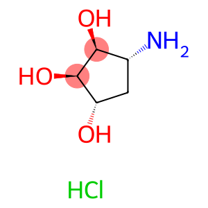 (1S,2R,3S,4R)-4-aMinocyclopentane-1,2,3-triol hydrochloride