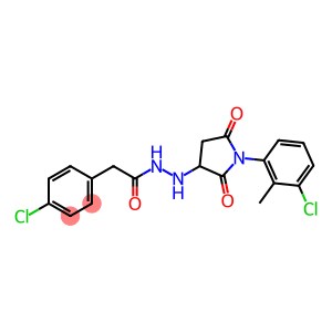 Benzeneacetic acid, 4-chloro-, 2-[1-(3-chloro-2-methylphenyl)-2,5-dioxo-3-pyrrolidinyl]hydrazide
