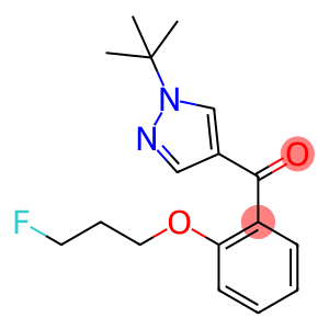 (1-tert-butylpyrazol-4-yl)-[2-(3-fluoropropoxy)phenyl]methanone