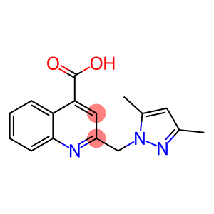 2-[(3,5-Dimethyl-1H-pyrazol-1-yl)methyl]quinoline-4-carboxylic acid