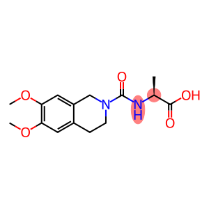 (2S)-2-[(6,7-dimethoxy-3,4-dihydro-1H-isoquinoline-2-carbonyl)amino]propanoic acid