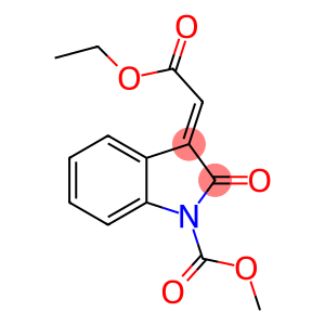 1H-Indole-1-carboxylic acid, 3-(2-ethoxy-2-oxoethylidene)-2,3-dihydro-2-oxo-, methyl ester, (3E)-
