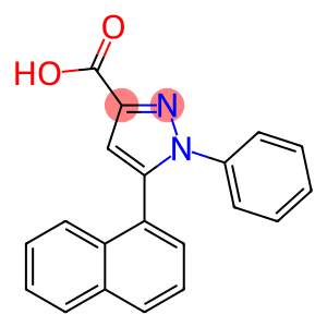 5-naphthalen-1-yl-1-phenylpyrazole-3-carboxylic acid