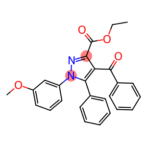 ethyl 4-benzoyl-1-(3-methoxyphenyl)-5-phenyl-1H-pyrazole-3-carboxylate