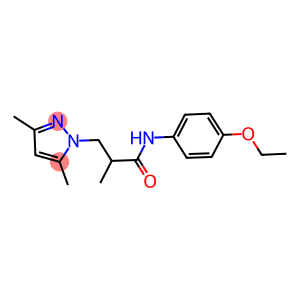 3-(3,5-dimethyl-1H-pyrazol-1-yl)-N-(4-ethoxyphenyl)-2-methylpropanamide
