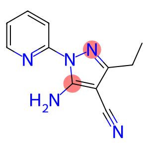 5-amino-3-ethyl-1-(2-pyridinyl)-1H-pyrazole-4-carbonitrile
