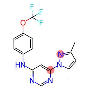 N-[6-(3,5-dimethyl-1H-pyrazol-1-yl)-4-pyrimidinyl]-N-[4-(trifluoromethoxy)phenyl]amine